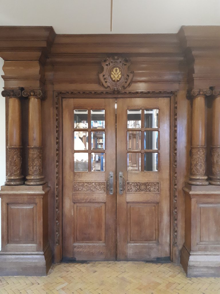 Library entrance, Newnham College, Cambridge